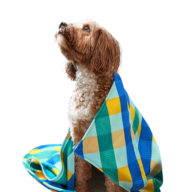 Dock & Bay Dog Towel - Puppy Plaid– Dock & Bay US