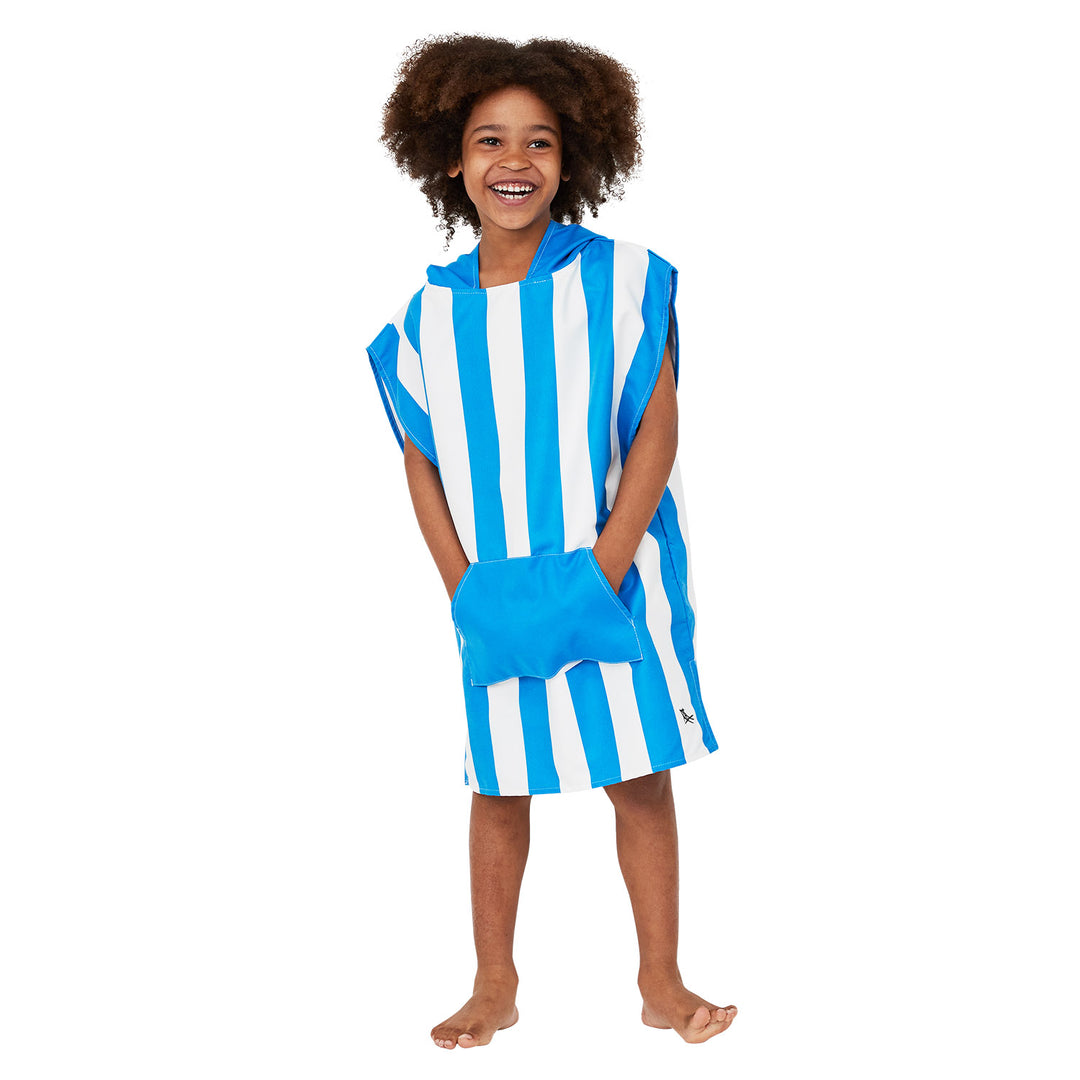 Mini Kids Poncho Hooded Towels | Blue | Dock & Bay– Dock & Bay US