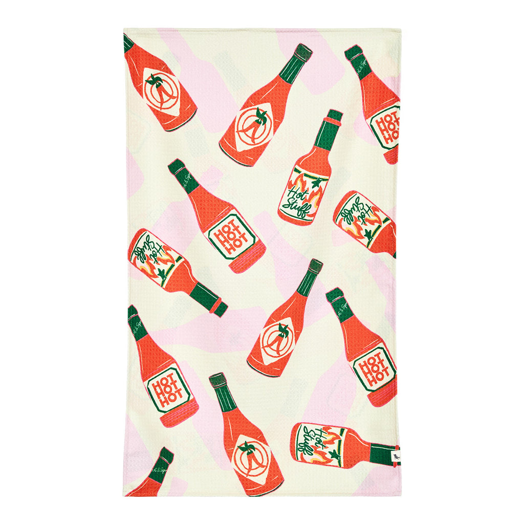 dock and bay tea towel