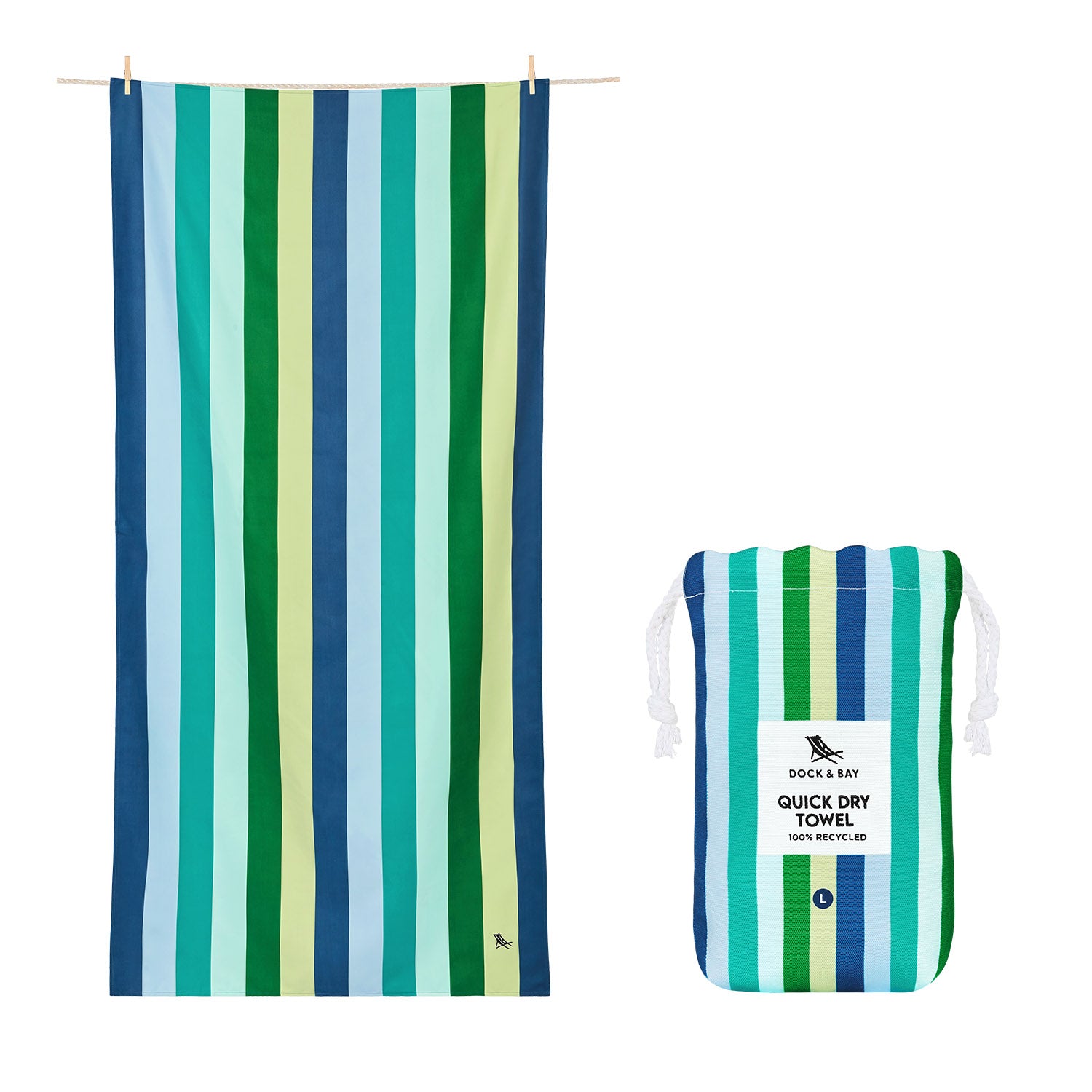 Dock & Bay quick-dry beach towel