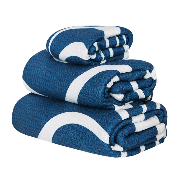 Dock & Bay Bath Towels - Tide Break Navy (3)