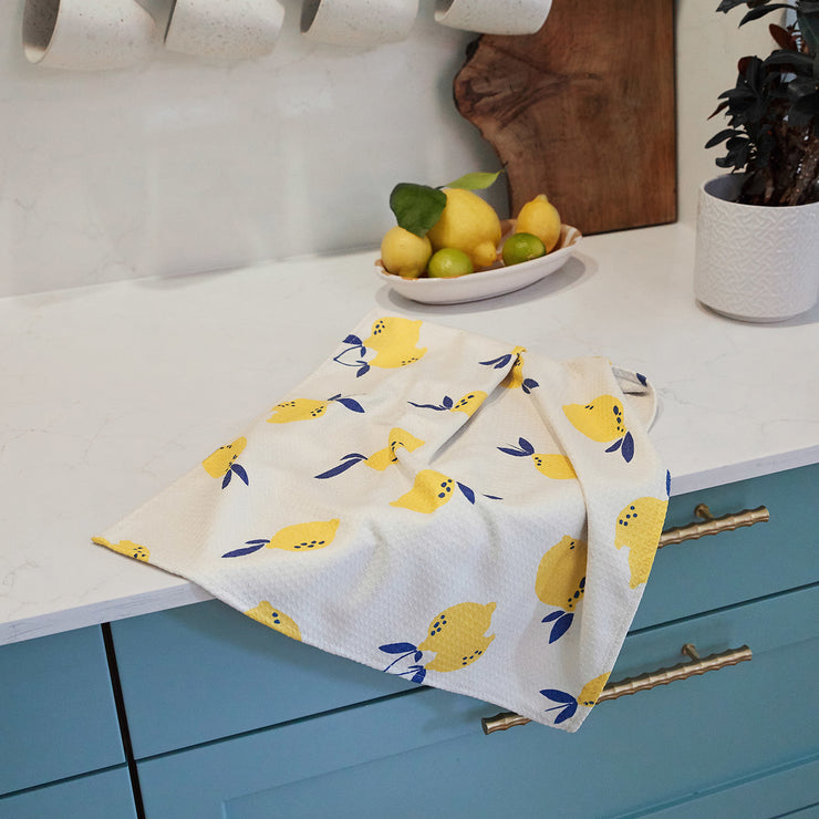 Fruit Tree blu Kitchen Tea Towel