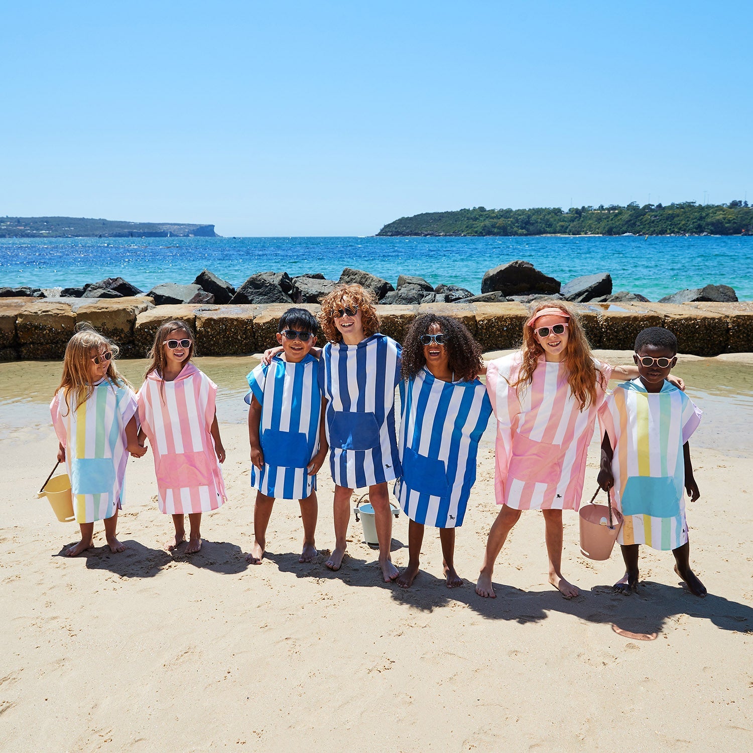 Dock & Bay Poncho - Kids - Malibu Pink Dock & Bay Poncho - Kids - Malibu Pink