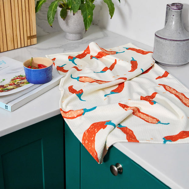 dock and bay tea towel