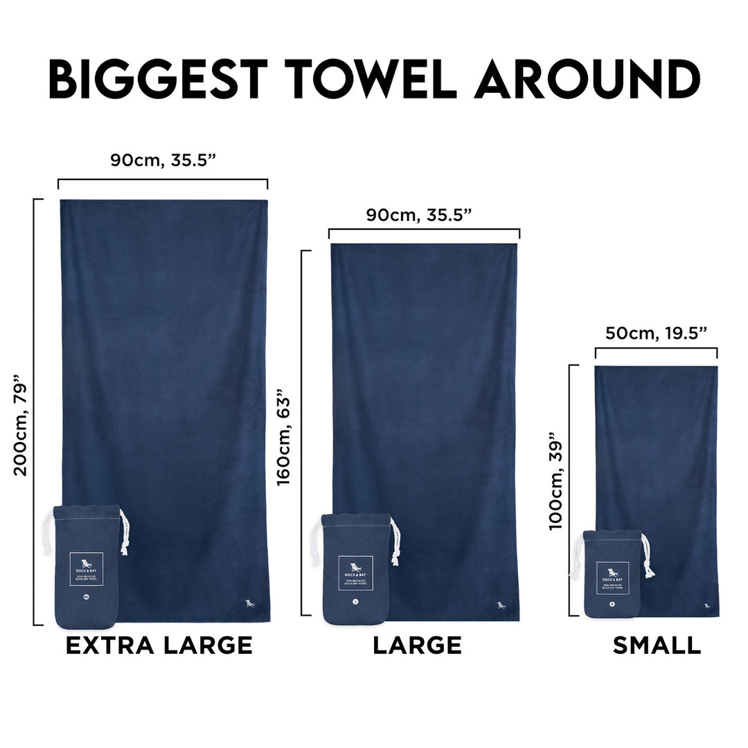 What is the biggest towel size sale