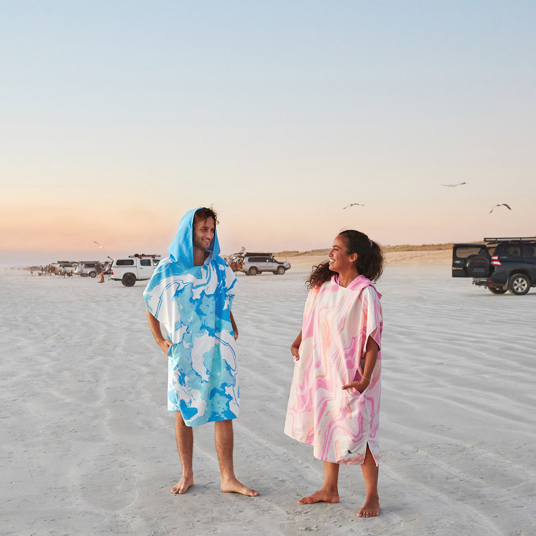 Blanket Robe Surf Beach Poncho Wetsuit Changing Towel With Hood