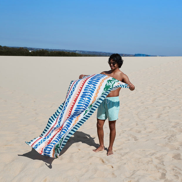 dock and bay towels beach