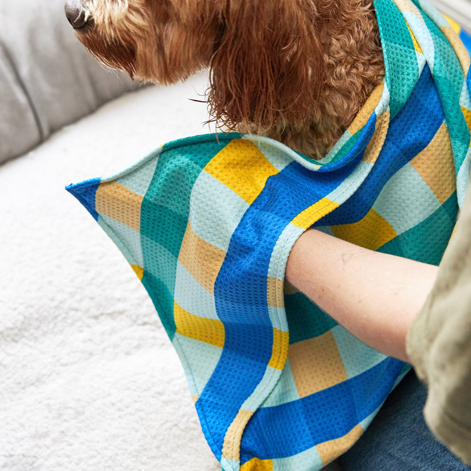 Dock & Bay Dog Towel - Puppy Plaid – Dock & Bay US