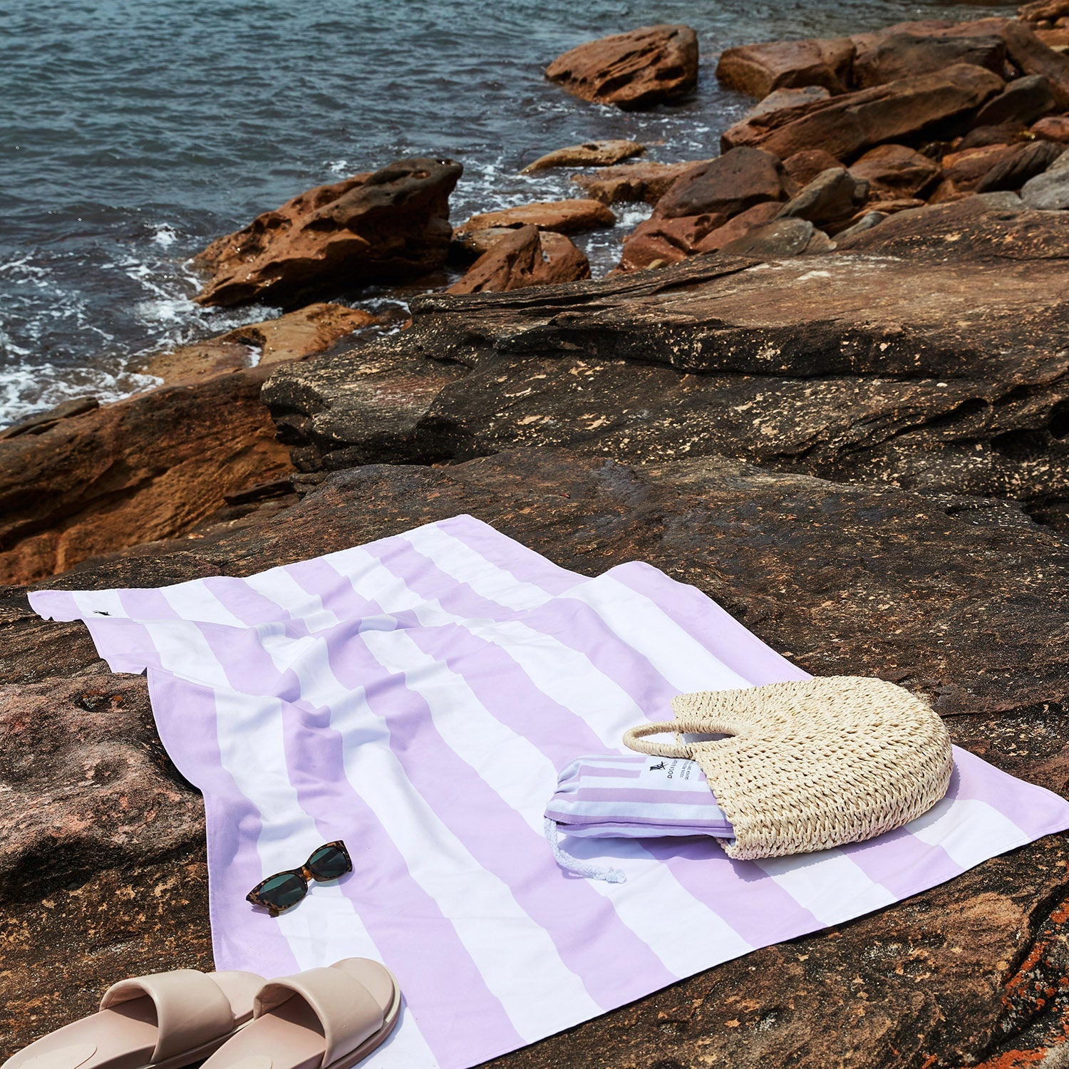 Cabana Beach & Travel Towel | Lombok Lilac | Dock & Bay – Dock
