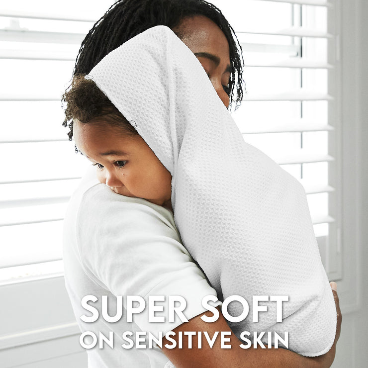 Dock & Bay Baby Hooded Towels Wishful White Customised Embroidery