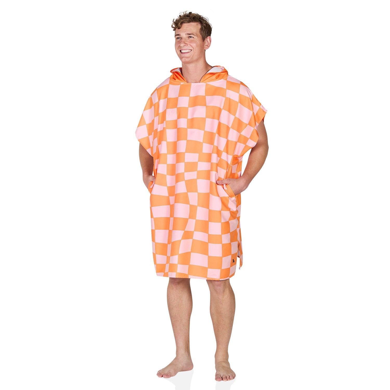 Dock & Bay Poncho - Adults - Groovy Check – Dock & Bay US
