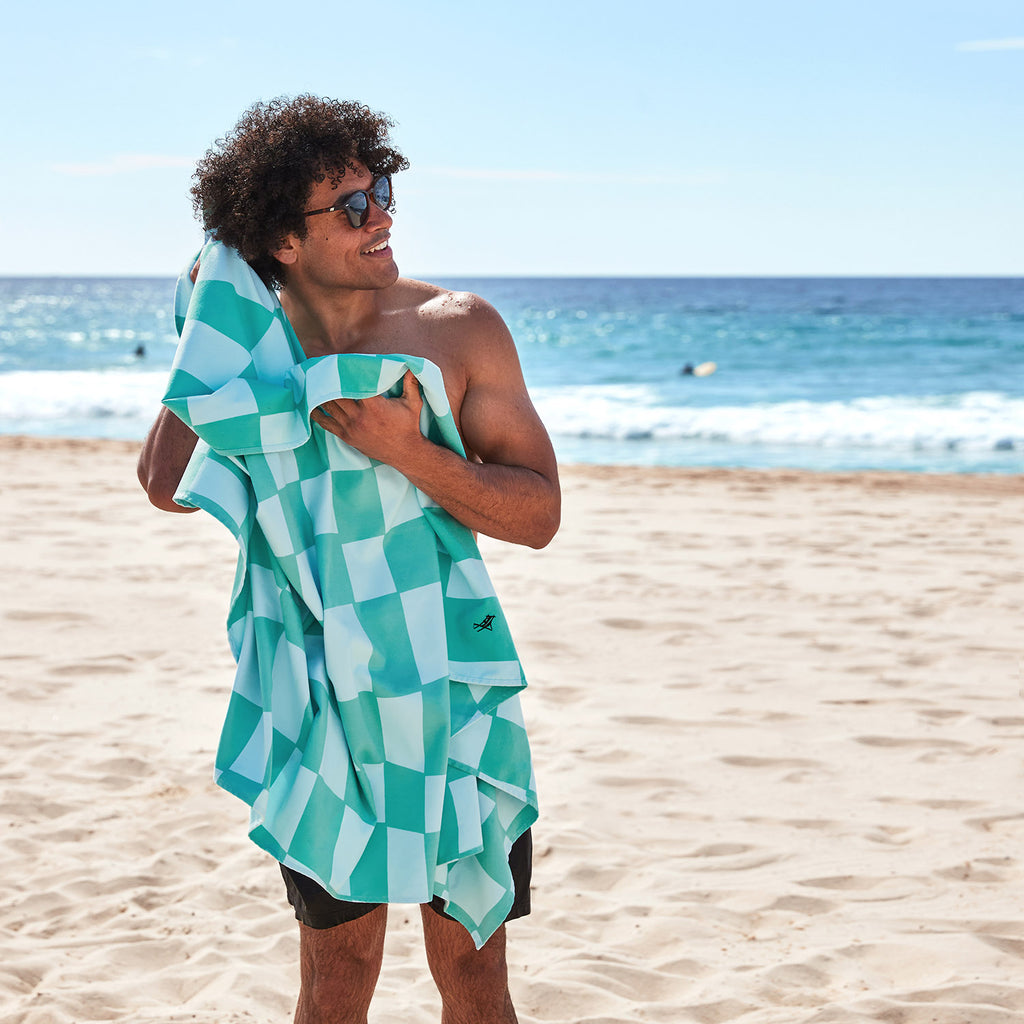 dock and bay towels beach