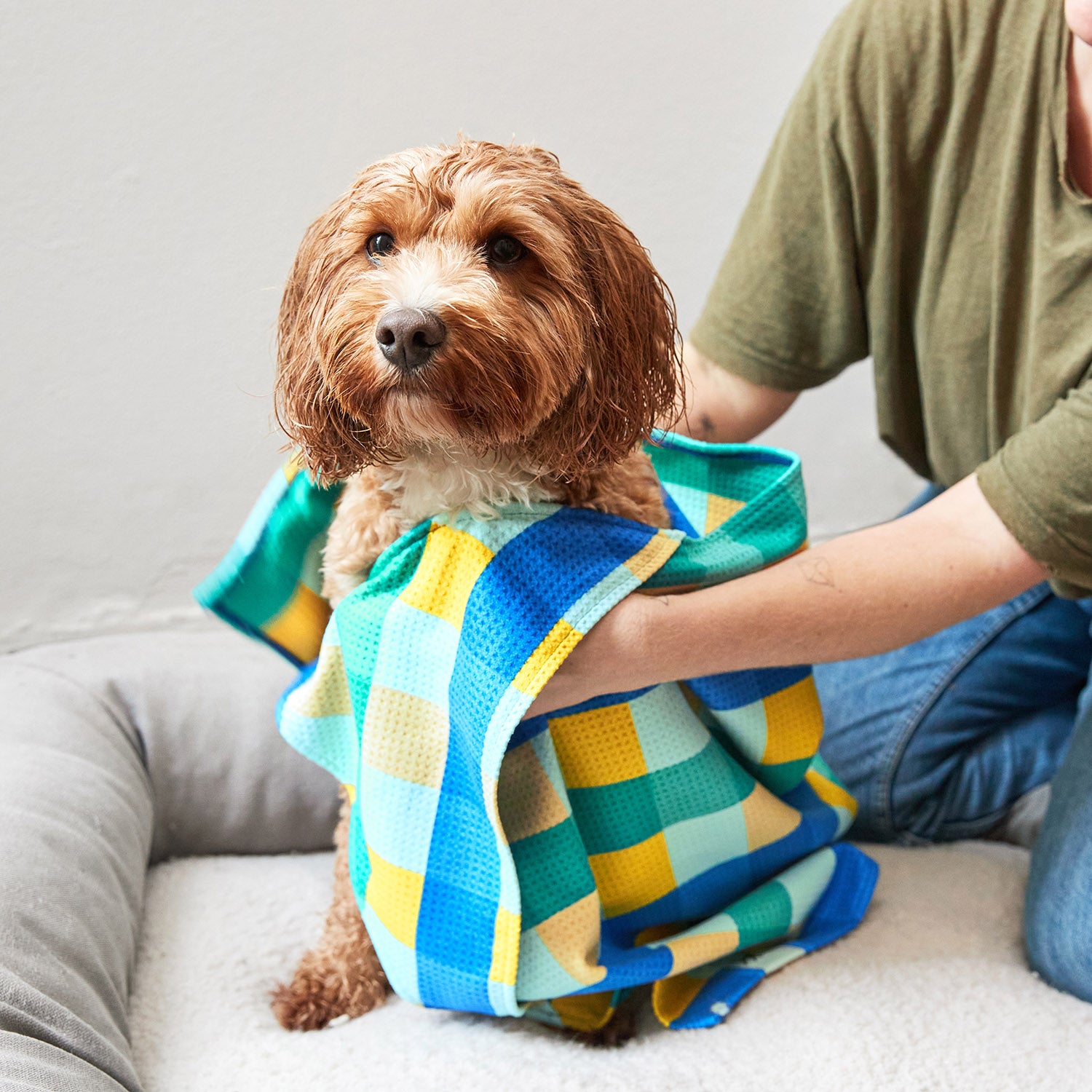 Dock & Bay Dog Towel - Puppy Plaid – Dock & Bay US