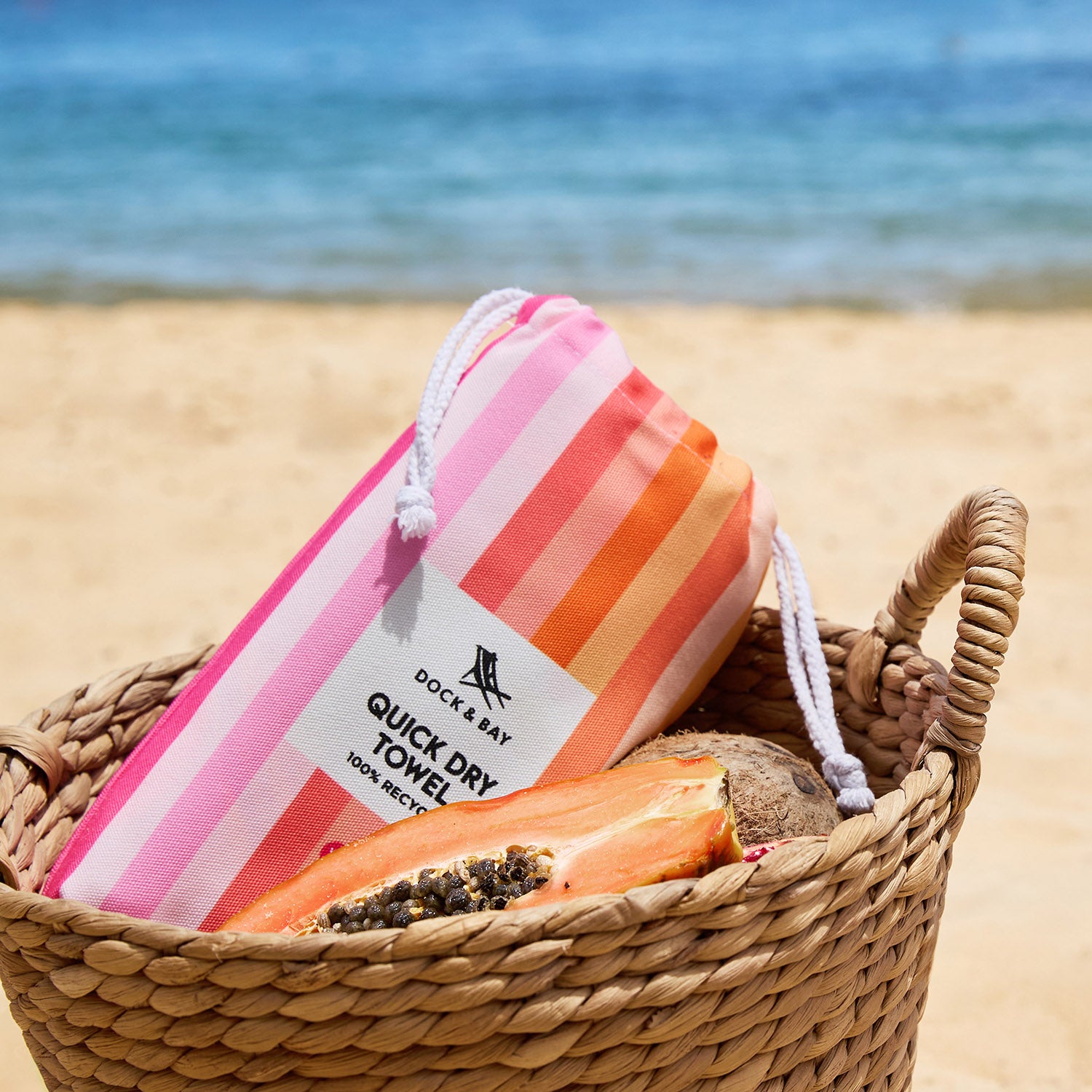 Dock & Bay Quick Dry Towel - Miami Sorbet – Dock & Bay US