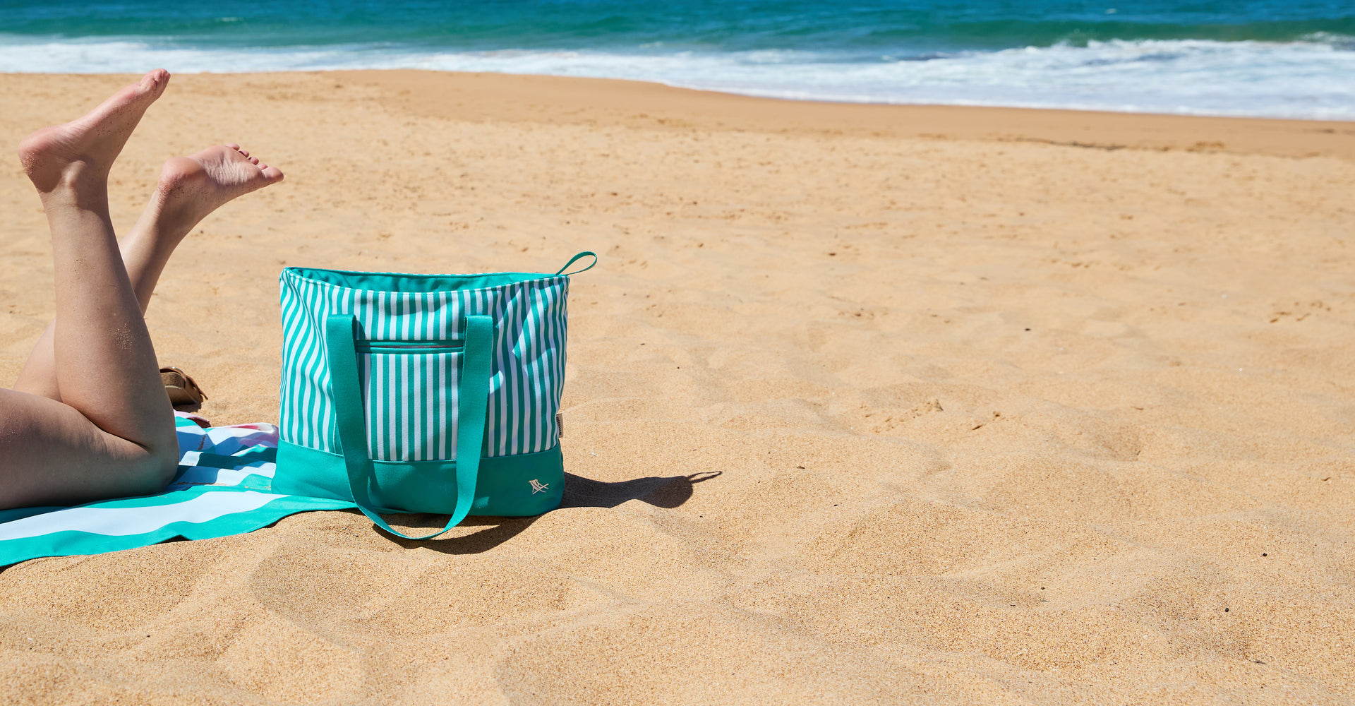 Dock & Bay Canvas Beach Bag - Pastel Pier
