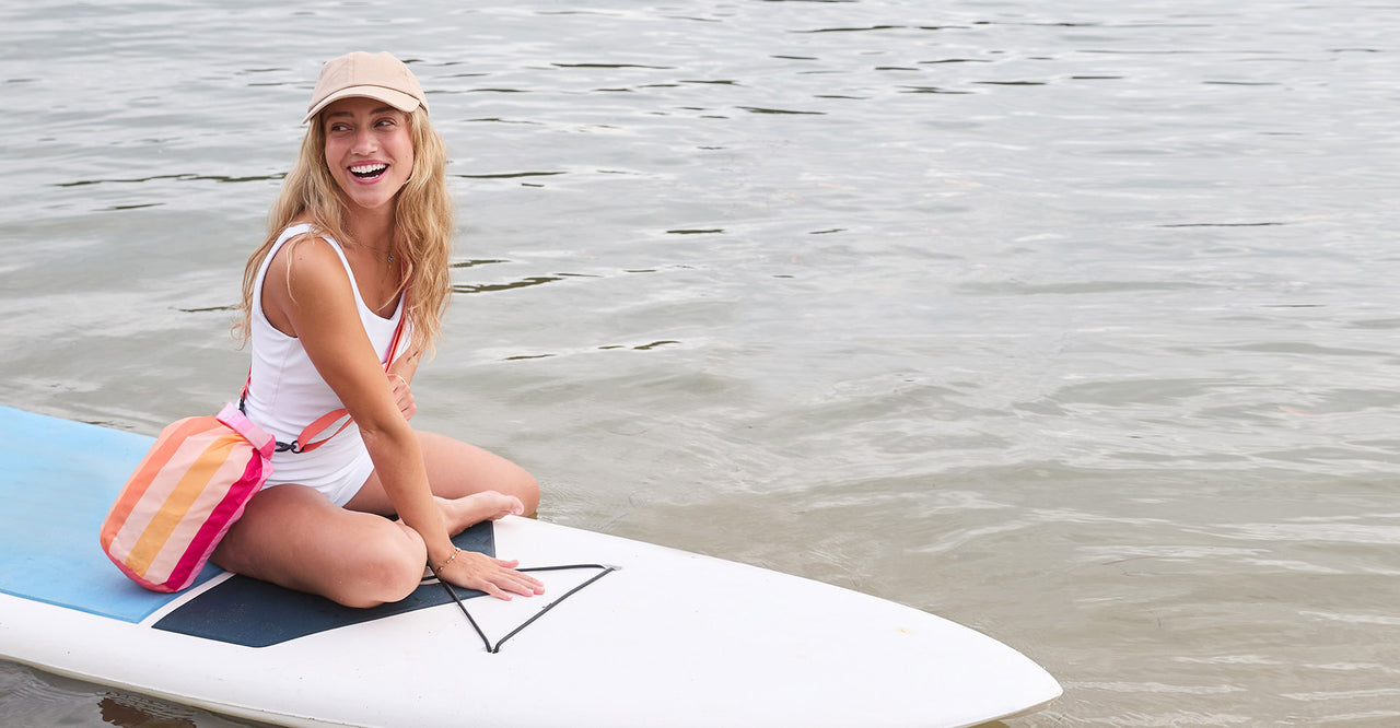 Dock & Bay Small Waterproof Dry Bag, 5L capacity - Miami Sorbet