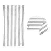 Dock & Bay Beach Towel + Hair Wrap Bundle - Goa Grey