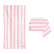 Dock & Bay Hair Wrap + Beach Towel - Bundle - Malibu Pink