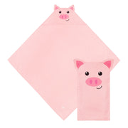 Dock & Bay Baby Hooded Towels - Parker Pig - Outlet