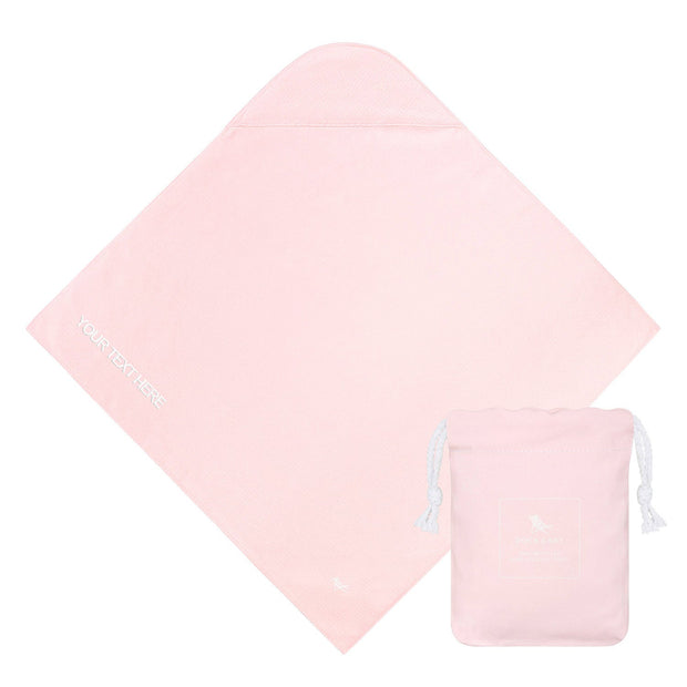 Dock & Bay Baby Hooded Towels - Peekaboo Pink - Customized Embroidery Personalized for You - Outlet