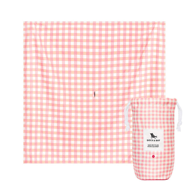 Dock & Bay Picnic Blanket - Strawberries & Cream