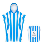 Dock & Bay Poncho - Adults - Bondi Blue - Customized Embroidery Personalized for You