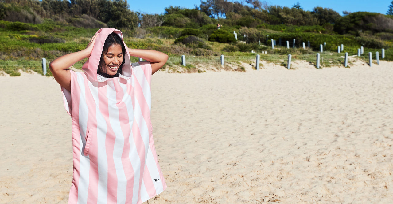 Dock & Bay Poncho - Adults - Malibu Pink