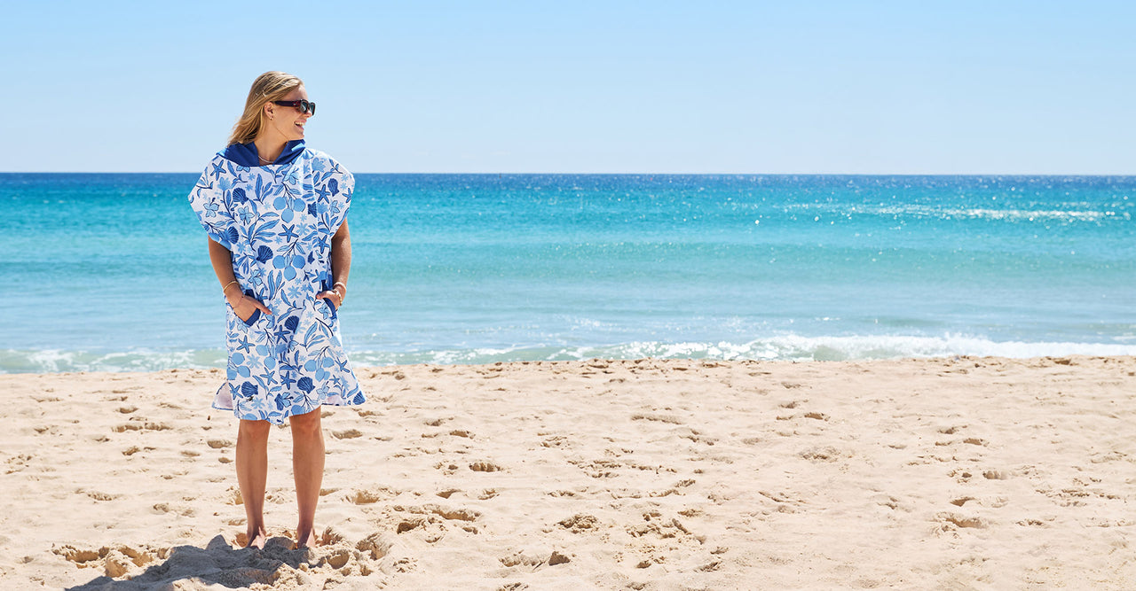 Dock & Bay Poncho - Adults - Wavy Baby