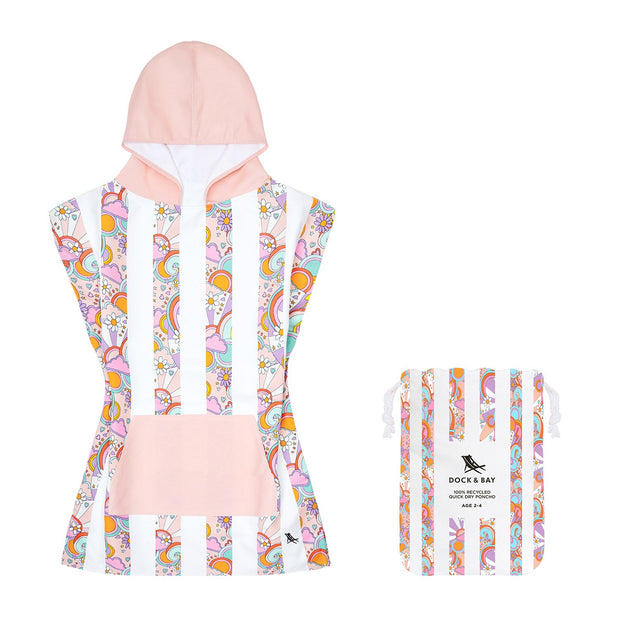 Dock & Bay Poncho Kids - Pink Power - Outlet