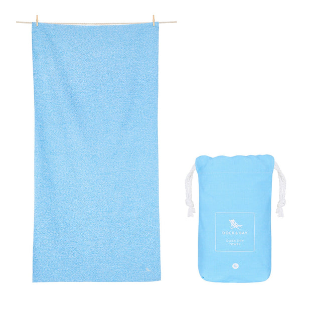 Dock & Bay Quick Dry Towels - Essential - Lagoon Blue (2021) - Outlet