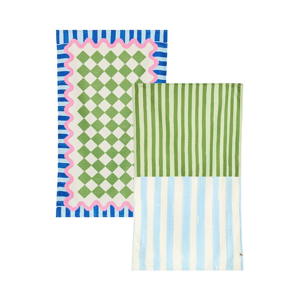 Dock & Bay Tea Towel - Cool Marble (Set of 2)