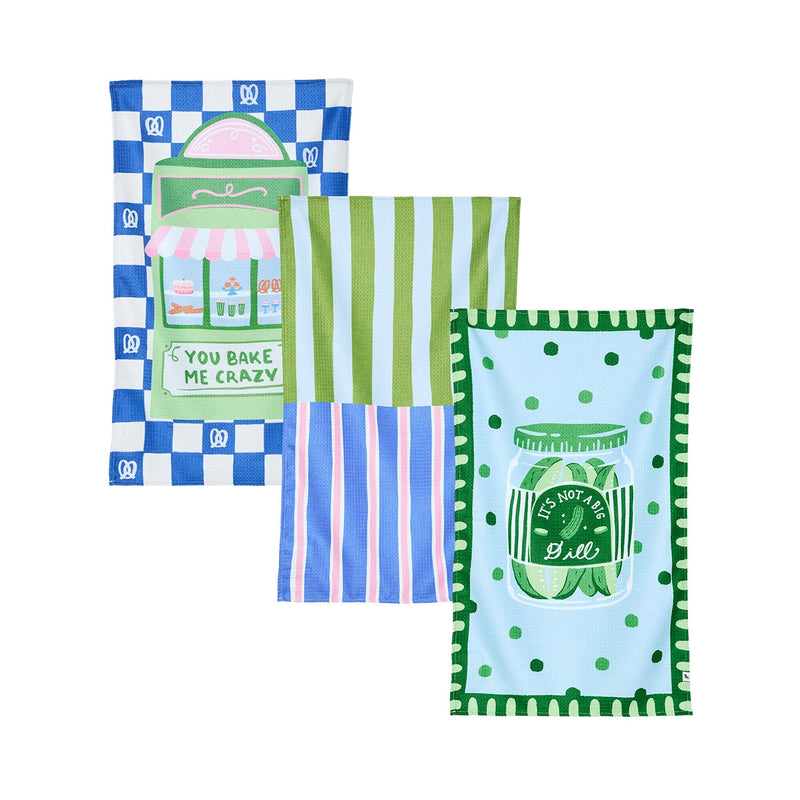 Tea Towel - Bake & Dill Trio