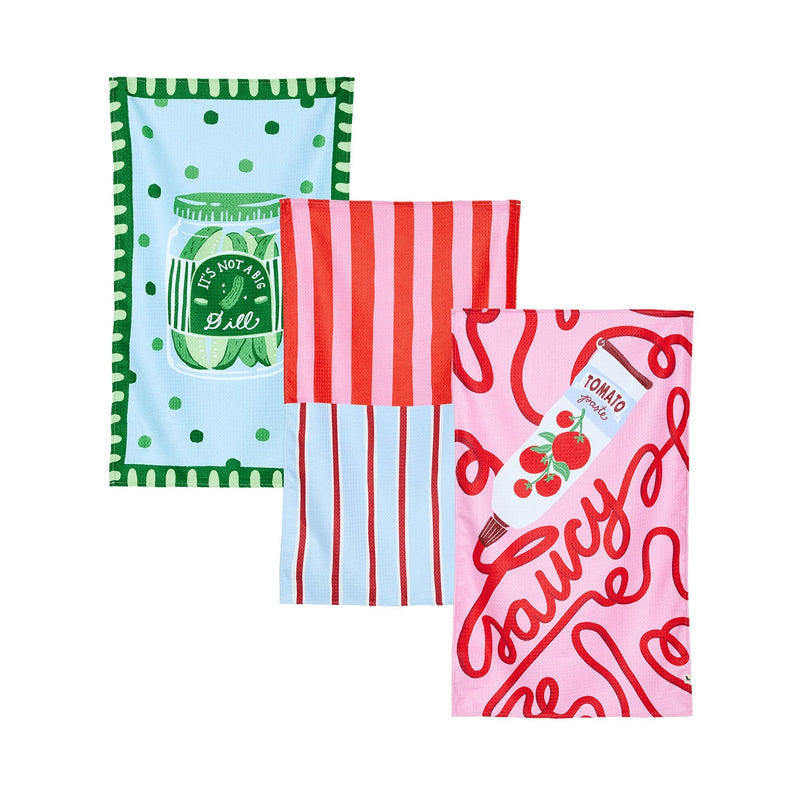 Tea Towel - Sweet & Saucy Trio