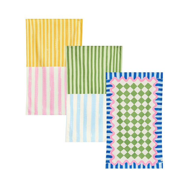 Dock & Bay Tea Towel - Zesty Check (Set of 3)