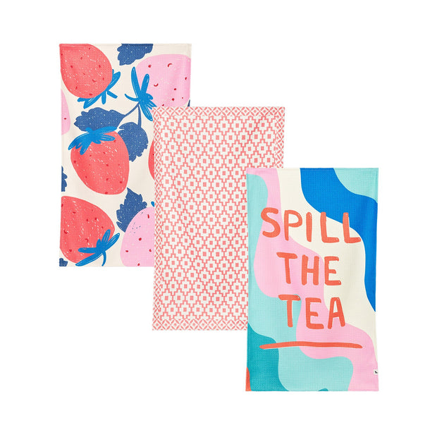Dock & Bay Tea Towel - Pink on the Sink