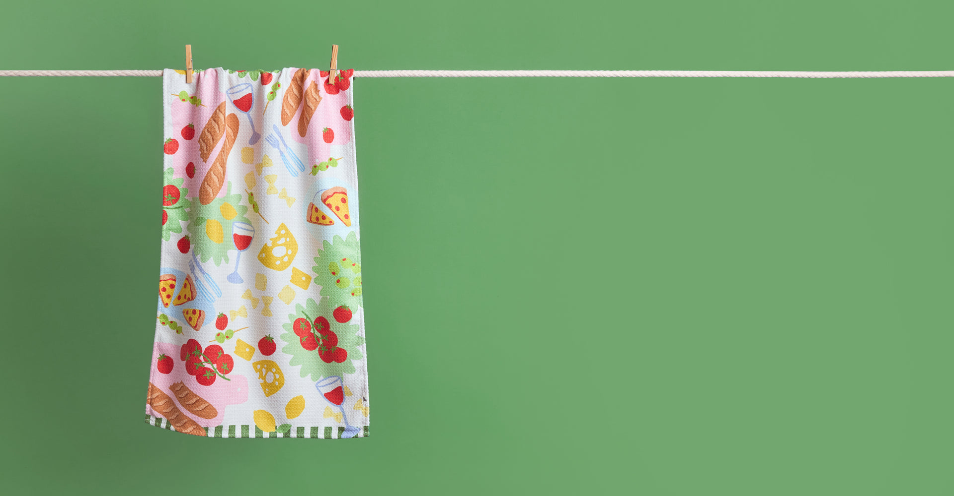 Dock & Bay Tea Towel - Wine & Dine