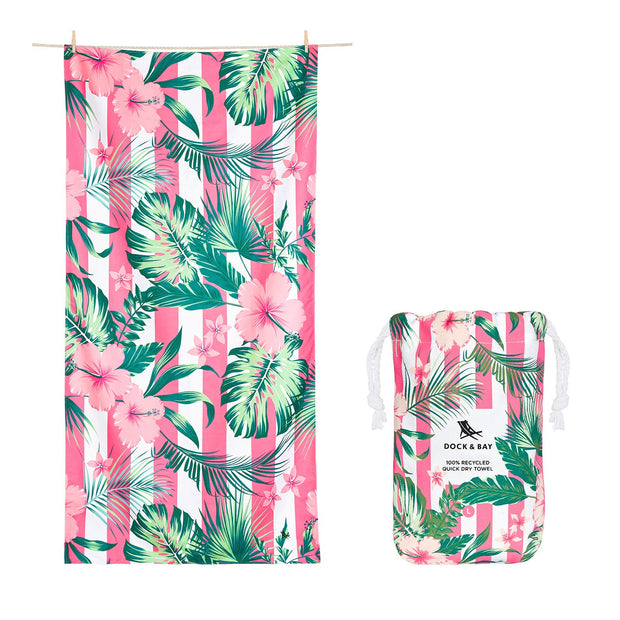 Dock & Bay Quick Dry Towel - Heavenly Hibiscus - Outlet