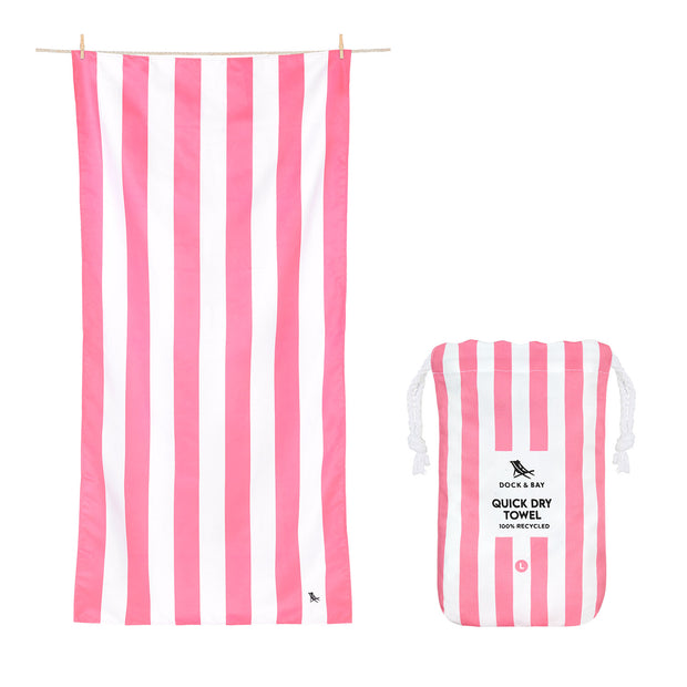Dock & Bay Quick Dry Towel - Phi Phi Pink