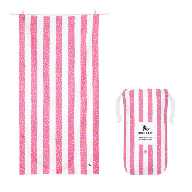 Dock & Bay Quick Dry Towels - Cupcake Sprinkles - Outlet