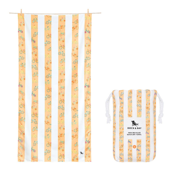 Dock & Bay Kids Beach Towel - Bike Bike Baby - Outlet
