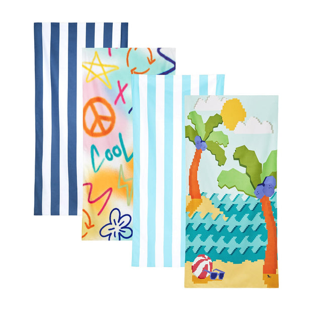 Dock & Bay Kids Beach Towels - Cool Kids Collective (Set of 4)