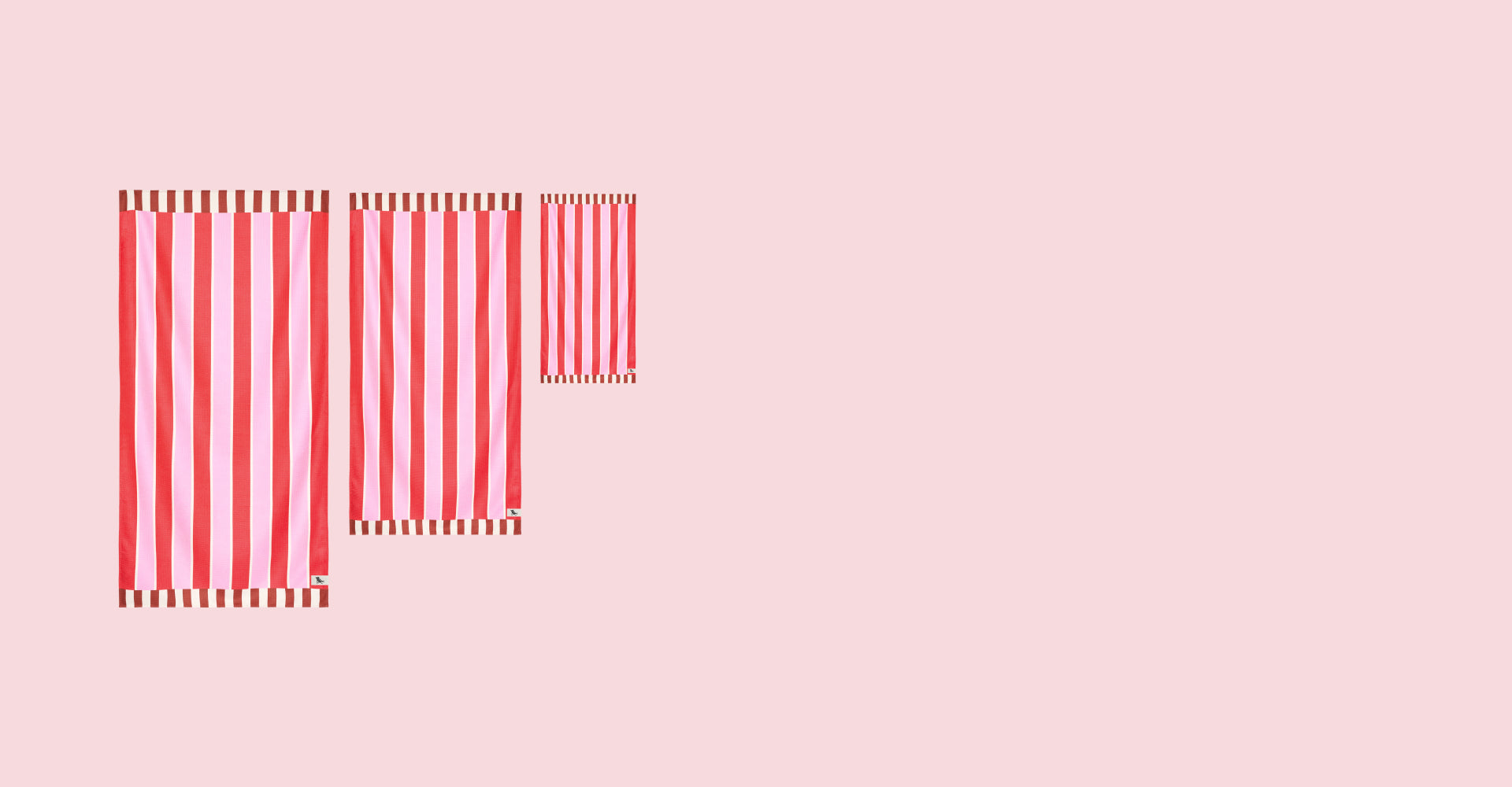 Dock & Bay Quick Dry Bath Towel - Cherry Bomb (Set of 3)