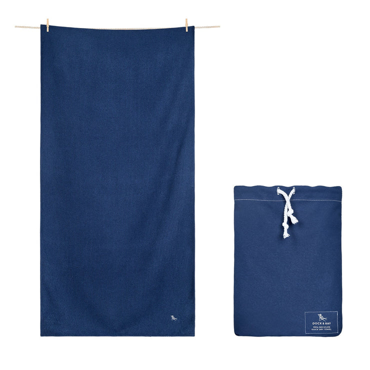 Dock & Bay Bath Towels - Nautical Navy - Customised Embroidery Personalised  for You – Dock & Bay US